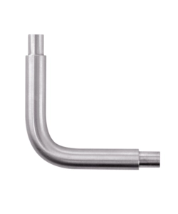 Kit 5 pezzi giunto 90 gradi per tondino in acciaio inox